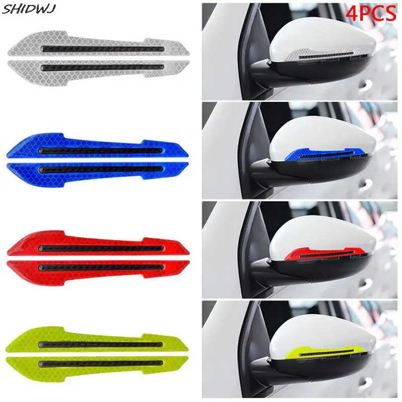 4PCS Car Reflective Stickers Rearview Mirror Sticker Warning Strip Tape Traceless Protective Car Sticker Warn on Car Exterior 
4PCS Car Reflective Stickers Rearview Mirror Sticker Warning Strip Tape Traceless Protective Car Sticker Warn on Car Exterior