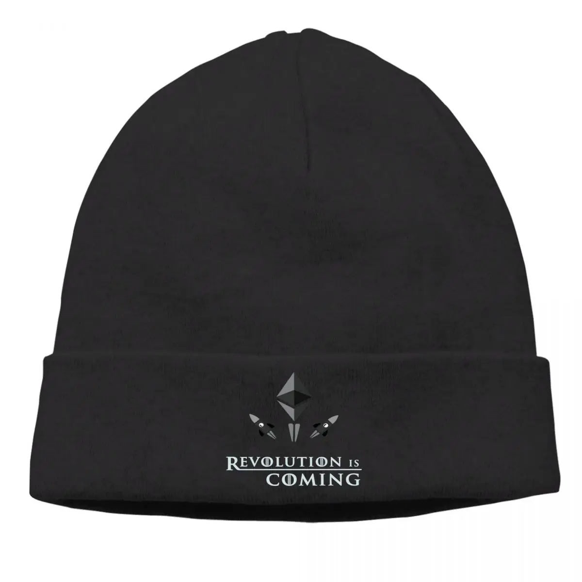 Revolution Is Coming White Bonnet Homme Winter Warm Knitted Hat Ethereum Cryptocurrency Skullies Beanies Caps Style Fabric Hats 
Revolution Is Coming White Bonnet Homme Winter Warm Knitted Hat Ethereum Cryptocurrency Skullies Beanies Caps Style Fabric Hats