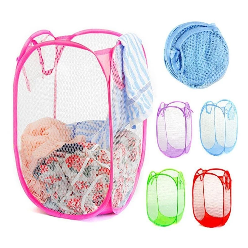 Foldable Mesh Clothes Washing Laundry Basket Bag Bin hamper Dirty Sorting Basket Kids Toy Sundries Home Storage Box Organization
Foldable Mesh Clothes Washing Laundry Basket Bag Bin hamper Dirty Sorting Basket Kids Toy Sundries Home Storage Box Organization
