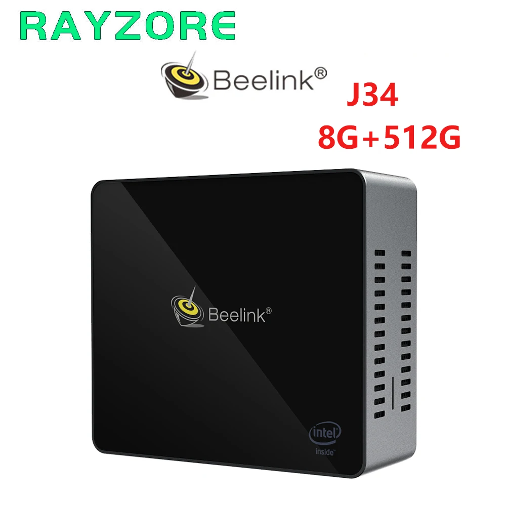 Мини ПК Beelink J34 Intel Apollo Lake Celeron J3455 8 Гб DDR3L 128 ГБ 256 512 SSD Windows 10 мини компьютер с