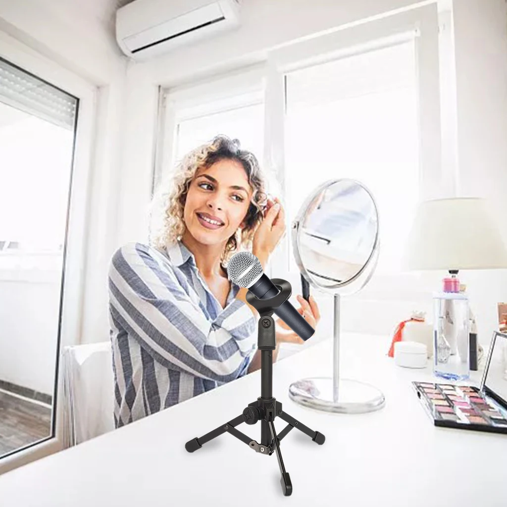 Microphone Stand Desktop Tripod Mic Tabletop Stand for Lectures Podcasts Meeting Live Speech Singing
Microphone Stand Desktop Tripod Mic Tabletop Stand for Lectures Podcasts Meeting Live Speech Singing