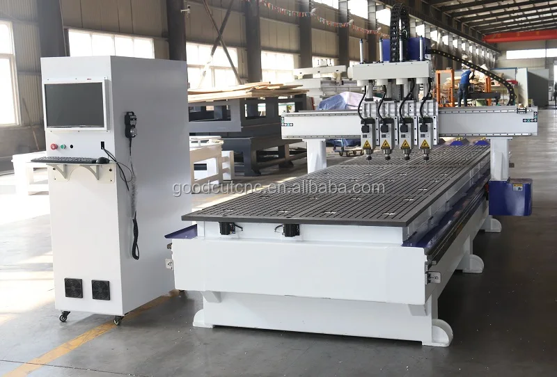 automatic tool change 3 4 multi head cutting machine pneumatic three spindle atc woodworking cnc router with 2 table
automatic tool change 3 4 multi head cutting machine pneumatic three spindle atc woodworking cnc router with 2 table