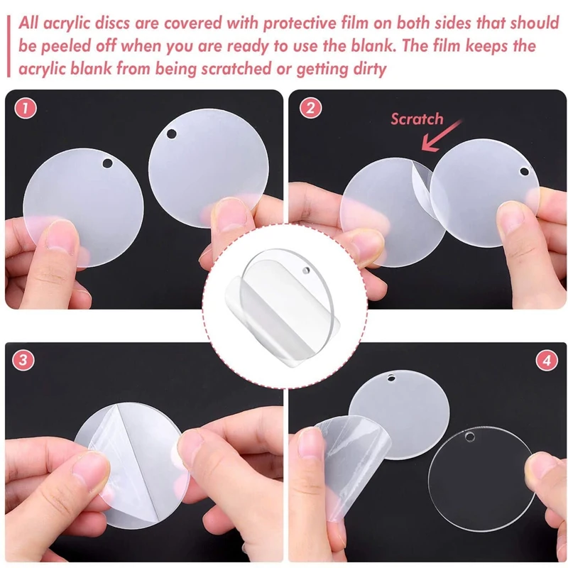160 PCS Acrylic Keychain Blanks Including 4 Different Shape, Tassel Pendant and Key Rings for DIY Projects Crafts
160 PCS Acrylic Keychain Blanks Including 4 Different Shape, Tassel Pendant and Key Rings for DIY Projects Crafts