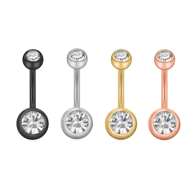 1PC Piercing Surgical Steel Single Crystal Rhinestone Belly Button Rings Navel Piercings Ombligo Ball Nombril
1PC Piercing Surgical Steel Single Crystal Rhinestone Belly Button Rings Navel Piercings Ombligo Ball Nombril