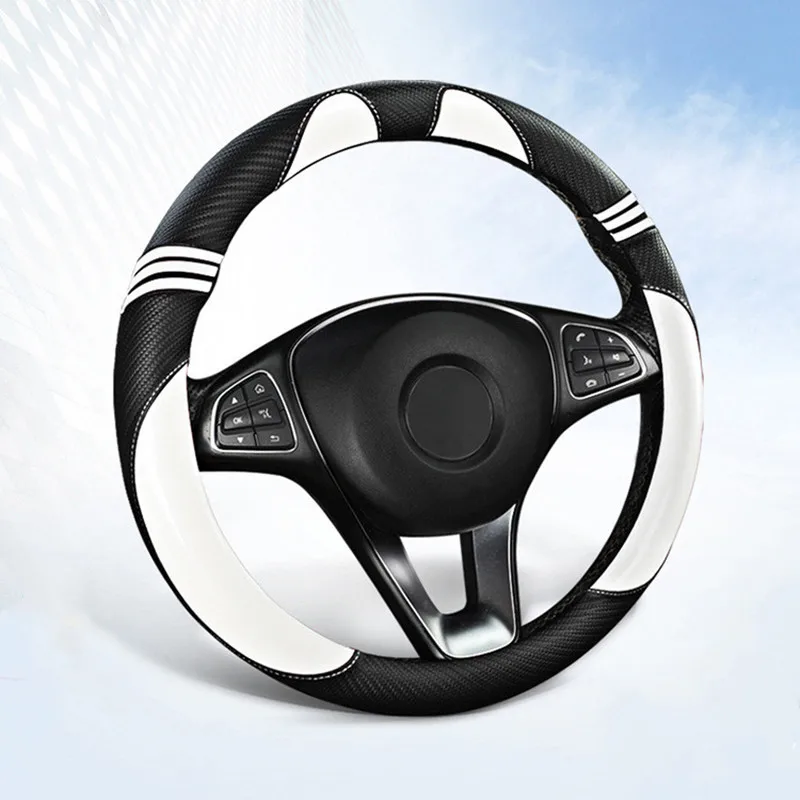 37-38CM New Car Steering Wheel Cover Artificial Leather Steering-Wheel Covers Breathable Fabric Braid Auto Accessories Universal
37-38CM New Car Steering Wheel Cover Artificial Leather Steering-Wheel Covers Breathable Fabric Braid Auto Accessories Universal