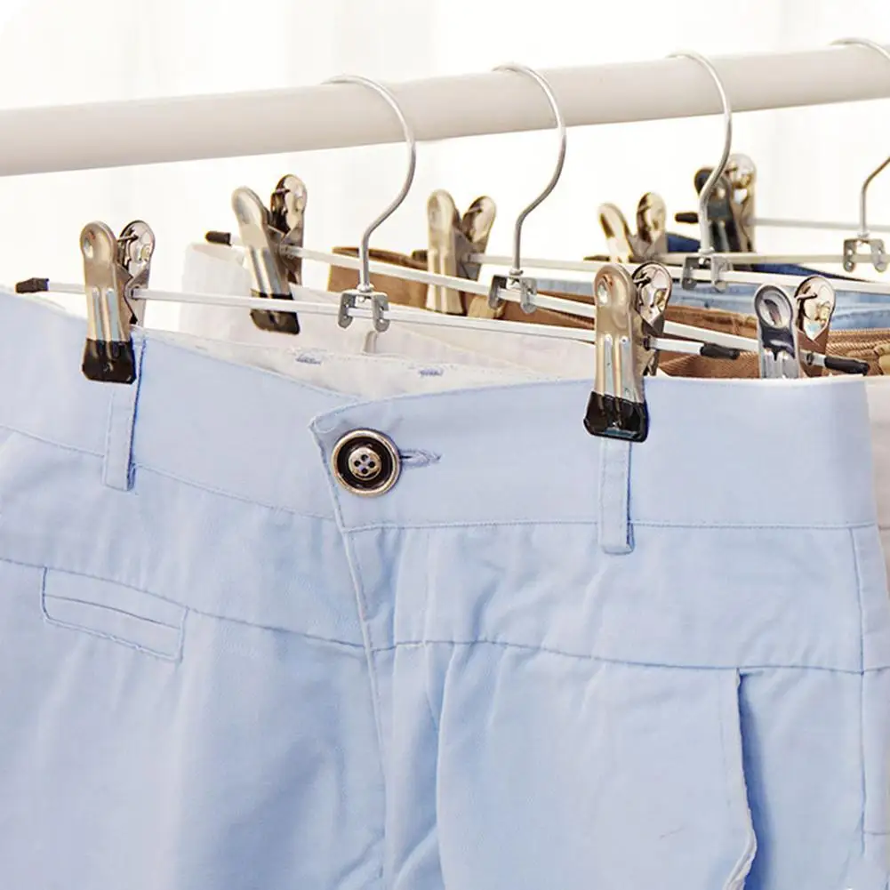 Steel Trousers Rack Clip Hanger Anti-slip Clothespin Hanger Hanger LKO1705 Pants Clothes Steel Clamp Clip N0R8
Steel Trousers Rack Clip Hanger Anti-slip Clothespin Hanger Hanger LKO1705 Pants Clothes Steel Clamp Clip N0R8