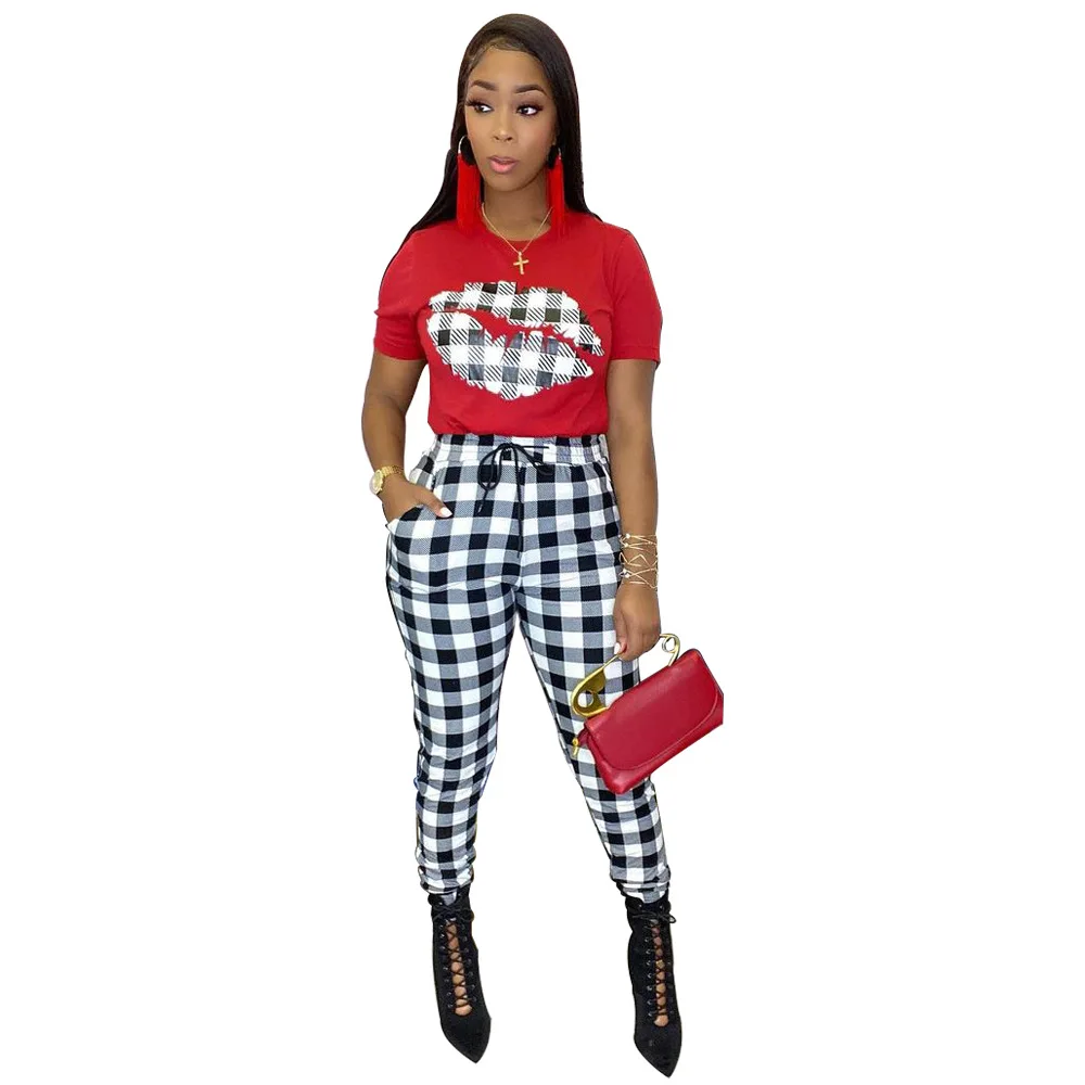 22TY1906 Spring Summer Women Casual Fashion Skinny Plaid Print Two Piece Set Top and Pants Tracksuit Sweatsuit Outfits Hot
22TY1906 Spring Summer Women Casual Fashion Skinny Plaid Print Two Piece Set Top and Pants Tracksuit Sweatsuit Outfits Hot