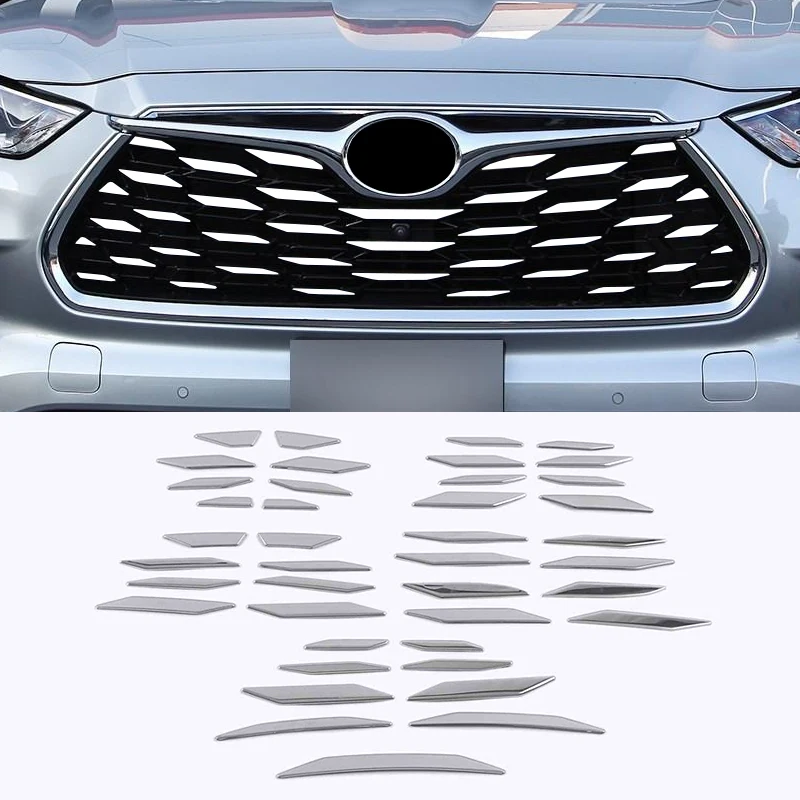Stainless Steel Trim Exterior Accessories Car Front Bumper Center Grill Decor Sticker Cover for Toyota Highlander 2021 2022
Stainless Steel Trim Exterior Accessories Car Front Bumper Center Grill Decor Sticker Cover for Toyota Highlander 2021 2022