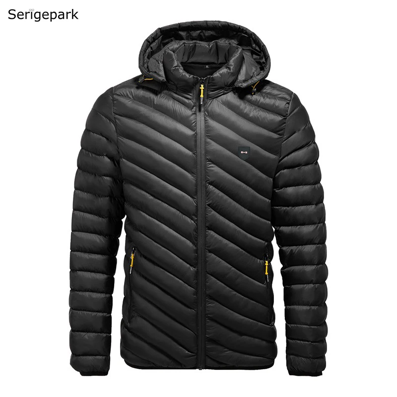 SERIGE PARK removeable hat mens coat simple pure color warm jacket for men winter collection comfortable man's Stripped coat
SERIGE PARK removeable hat mens coat simple pure color warm jacket for men winter collection comfortable man's Stripped coat