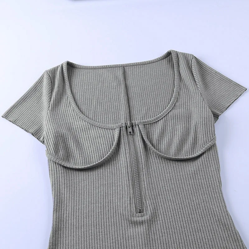 Casual Skinny Workout Women Biker Playsuits Zipper Up V Neck Sleeveless Short Rompers Skinny Playsuit
Casual Skinny Workout Women Biker Playsuits Zipper Up V Neck Sleeveless Short Rompers Skinny Playsuit