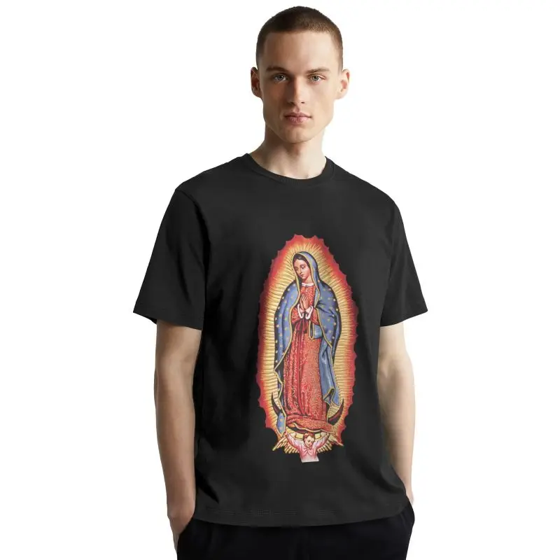 Our Lady Of Guadalupe Virgin Mary T Shirt Men Short Sleeves Cotton Tshirts Cool T-shirt Holy Saint of Mexico Tee Tops
Our Lady Of Guadalupe Virgin Mary T Shirt Men Short Sleeves Cotton Tshirts Cool T-shirt Holy Saint of Mexico Tee Tops
