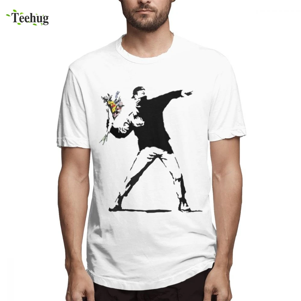 Man's 3D Print Banksy Rage Flower Bomber Stencil Tee Shirt For Man Novelty 3D Print For Man Graphic T Shirt
Man's 3D Print Banksy Rage Flower Bomber Stencil Tee Shirt For Man Novelty 3D Print For Man Graphic T Shirt