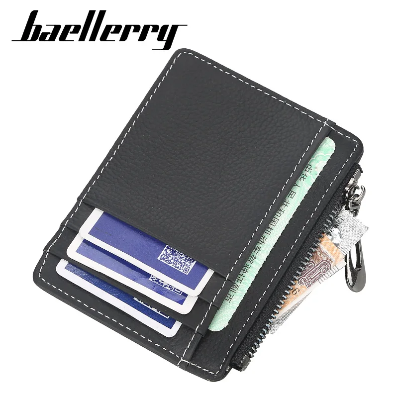 Baellerry мужские кошельки из натуральной кожи брендовый Кошелек для монет маленький
