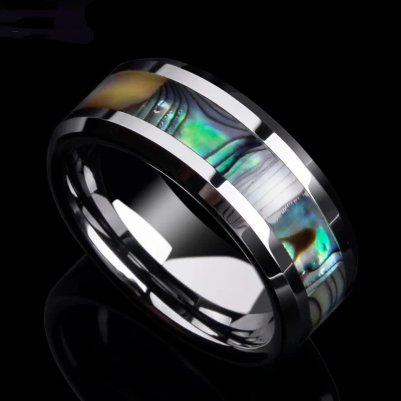 FDLK Fashion Men's 8mm Stainless Ring Inlay Abalone Shell Stainless Steel Wedding Bands for Men Jewelry Gift
FDLK Fashion Men's 8mm Stainless Ring Inlay Abalone Shell Stainless Steel Wedding Bands for Men Jewelry Gift