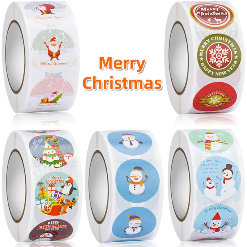 2.5cm 500pcs Merry Christmas Stickers Envelope Gift Cards Package Seal Label Christmas Decoration Gift Series Sticker Tags
2.5cm 500pcs Merry Christmas Stickers Envelope Gift Cards Package Seal Label Christmas Decoration Gift Series Sticker Tags