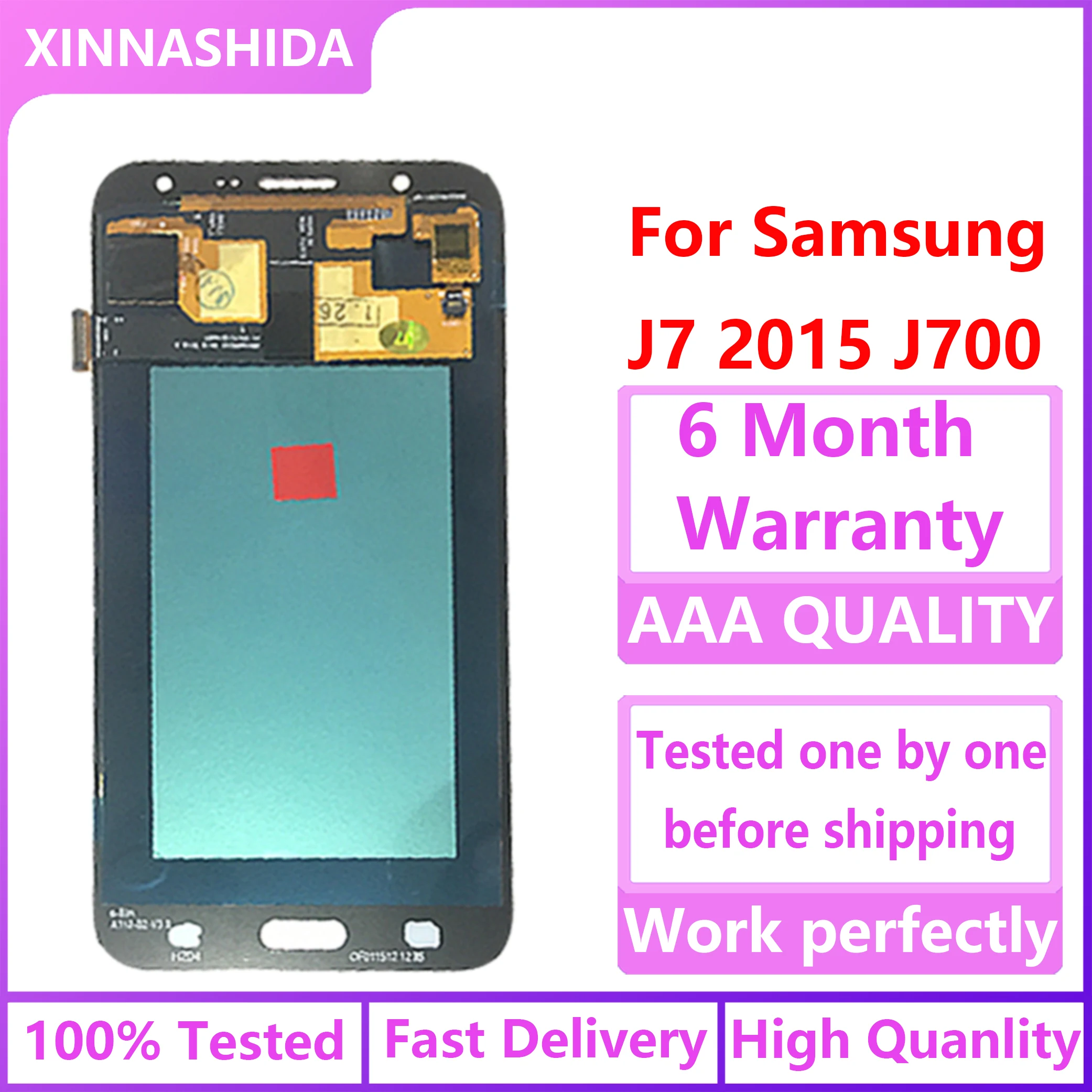 ЖК-дисплей 5 ''для Samsung Galaxy J7 2015 J700 J700F J700M J700H с сенсорным экраном и дигитайзером