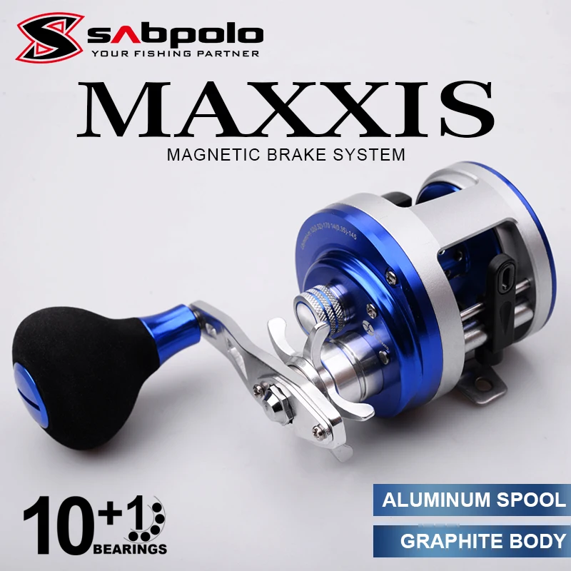 SABPOLO MAXXIS Fishing Jigging Reels Left/Right Handle 10+1BB Gear Ratio5.4:1 Saltwater Full-metal Body Reel Fishing Waterproof
SABPOLO MAXXIS Fishing Jigging Reels Left/Right Handle 10+1BB Gear Ratio5.4:1 Saltwater Full-metal Body Reel Fishing Waterproof