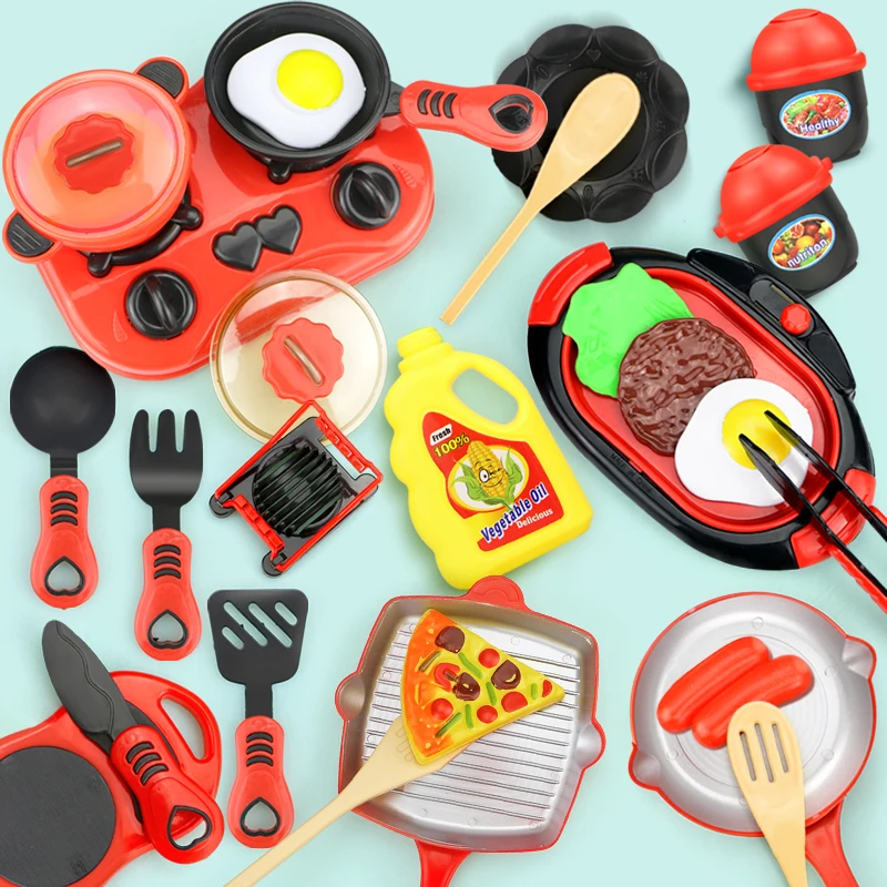 Children Miniature Kitchen Toys Set Pretend Play Simulation Food Cookware Pot Pan Cooking Play House Toy Gift for Girl Boy Kids
Children Miniature Kitchen Toys Set Pretend Play Simulation Food Cookware Pot Pan Cooking Play House Toy Gift for Girl Boy Kids