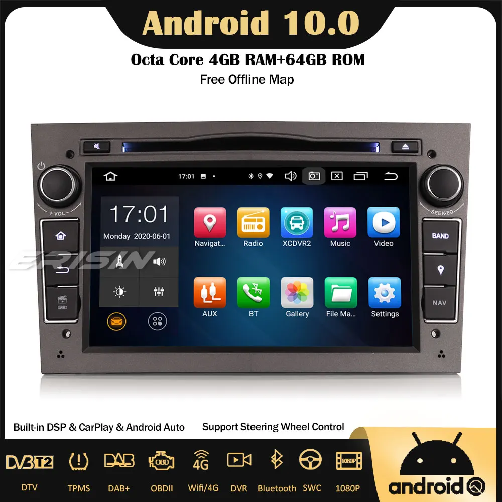 ES8160PG 8 ядерный 64 ГБ Android 10 DAB + DSP автомобильный стерео DVD GPS CarPlay OBD 4G для Opel Vauxhall Astra