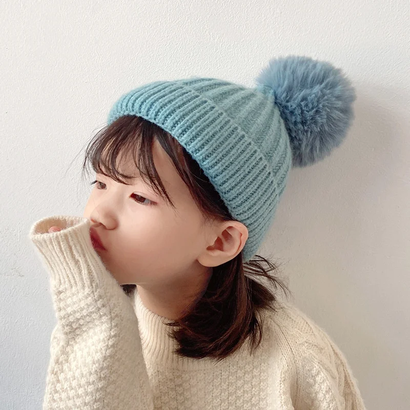 Winterr baby girls warm woolen yarn knitted solid color caps children cute ball top hats
Winterr baby girls warm woolen yarn knitted solid color caps children cute ball top hats