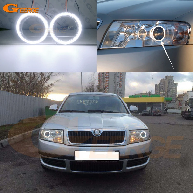 For skoda Superb I 3U 2001 2002 2003 2004 2005 2006 2007 2008 Excellent Ultra bright COB led angel eyes kit Day Light
For skoda Superb I 3U 2001 2002 2003 2004 2005 2006 2007 2008 Excellent Ultra bright COB led angel eyes kit Day Light