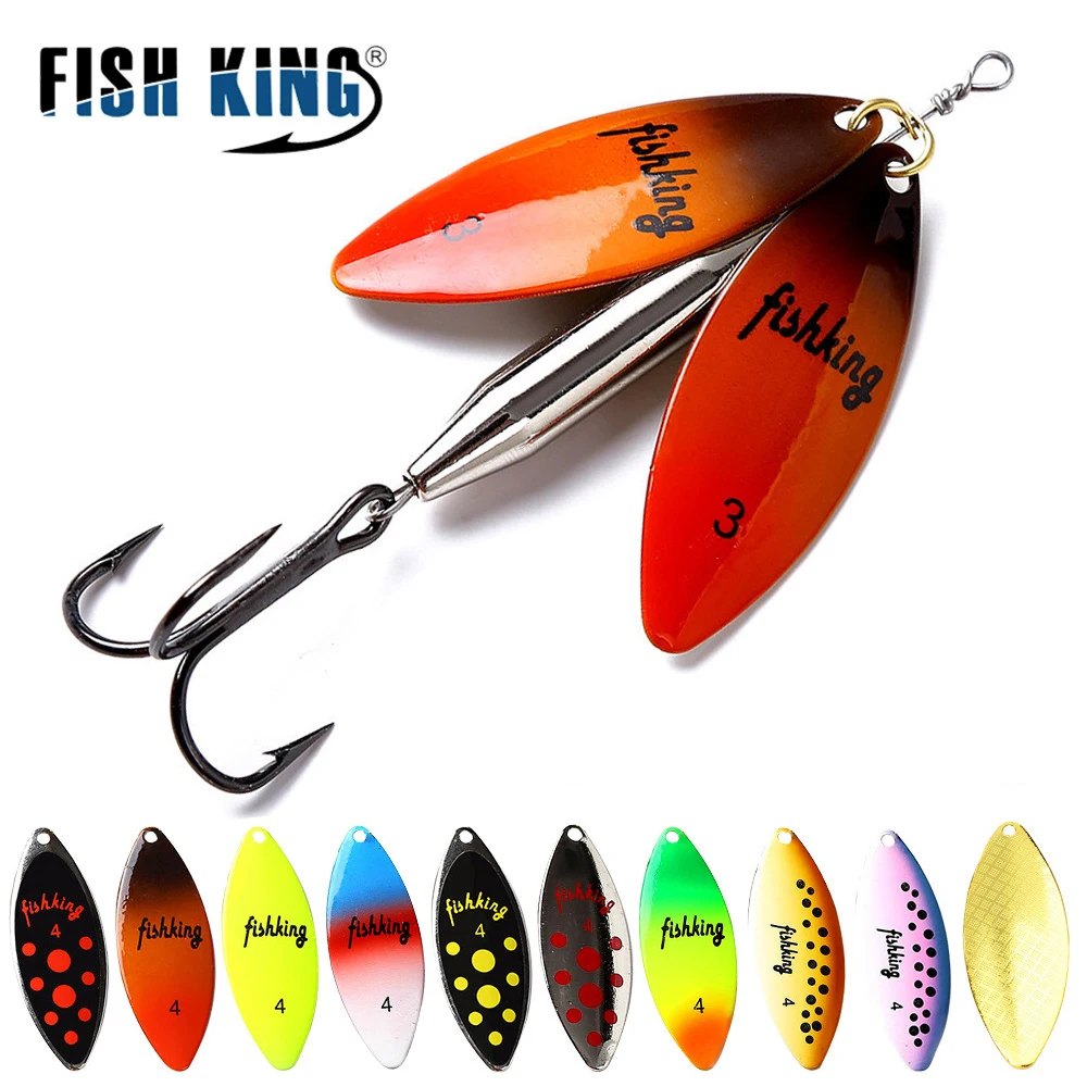 Рыболовная приманка с тройным крючком FISH KING 10 цветов | Спорт и развлечения