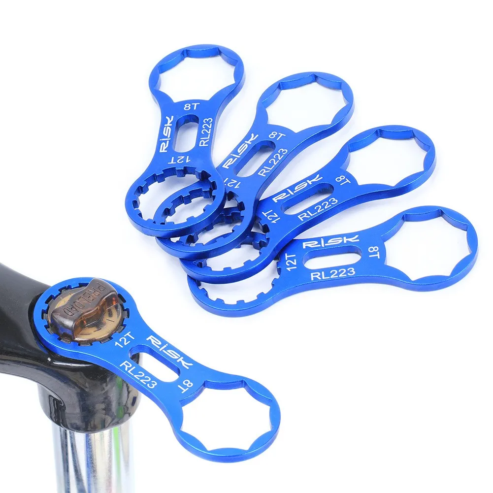 RISK Mountain Bike Front Fork Shoulder Cover Wrench XCM/XCR/XCT/RST Removal Tool Aluminum Alloy Blue Bicycle Repair Accessories
RISK Mountain Bike Front Fork Shoulder Cover Wrench XCM/XCR/XCT/RST Removal Tool Aluminum Alloy Blue Bicycle Repair Accessories