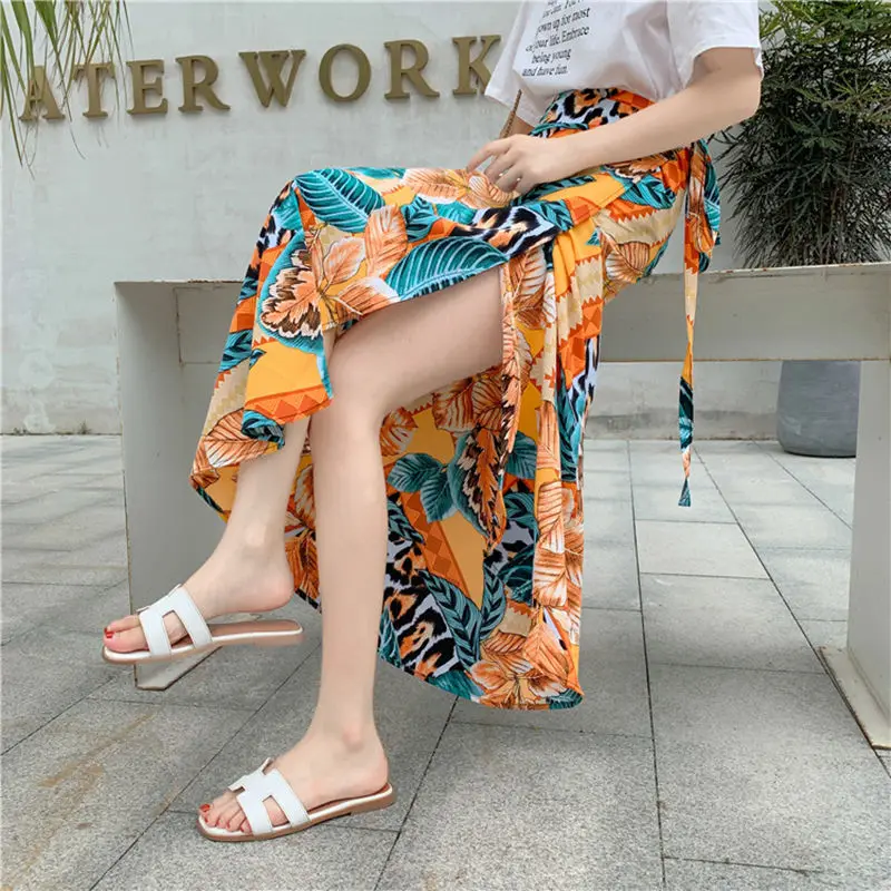 Women Floral Print Chiffon Long Skirt Summer New Stylish Midiskirt One-Piece Lace-up Wrap Skirt Holiday Suntan Beach Skirts Sexy
Women Floral Print Chiffon Long Skirt Summer New Stylish Midiskirt One-Piece Lace-up Wrap Skirt Holiday Suntan Beach Skirts Sexy
