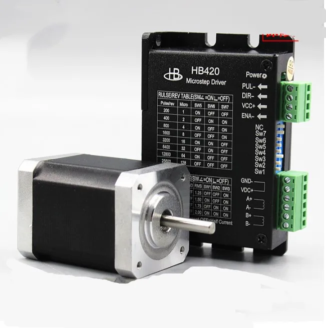 Шаговый двигатель Nema 17 42BYG250 2A 0.4N.m/0.55N.m/1.0N.m DC Stepper Drive HB420|Шаговый двигатель| |