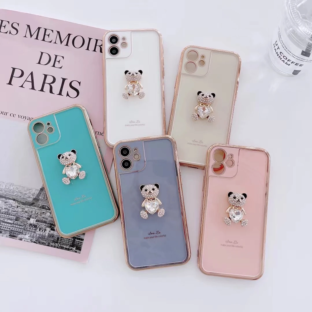 Cute Little Bear Diamond Loving Heart Phone Case For Iphone12 11 Pro Max XS XR 7 8 Plus Silica Gel Soft Shell Protective Sleeve
Cute Little Bear Diamond Loving Heart Phone Case For Iphone12 11 Pro Max XS XR 7 8 Plus Silica Gel Soft Shell Protective Sleeve