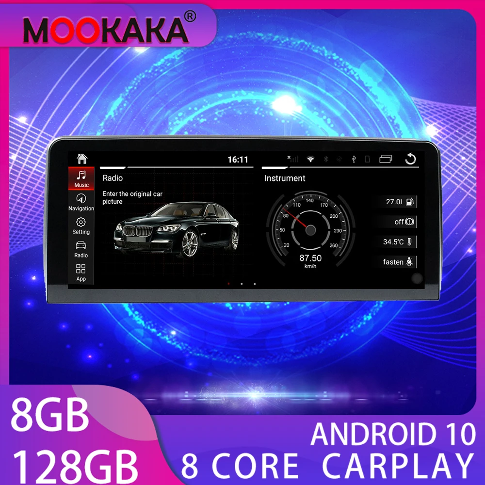 Для BMW 5 серии E60 2004-2010 дюймов 12.3 Android 10 Восьмиядерный GPS-навигатор 128G CARPLAY автомобильный Dvd мультимедийный плеер Авто
Для BMW 5 серии E60 2004-2010 дюймов 12.3 Android 10 Восьмиядерный GPS-навигатор 128G CARPLAY автомобильный Dvd мультимедийный плеер Авто