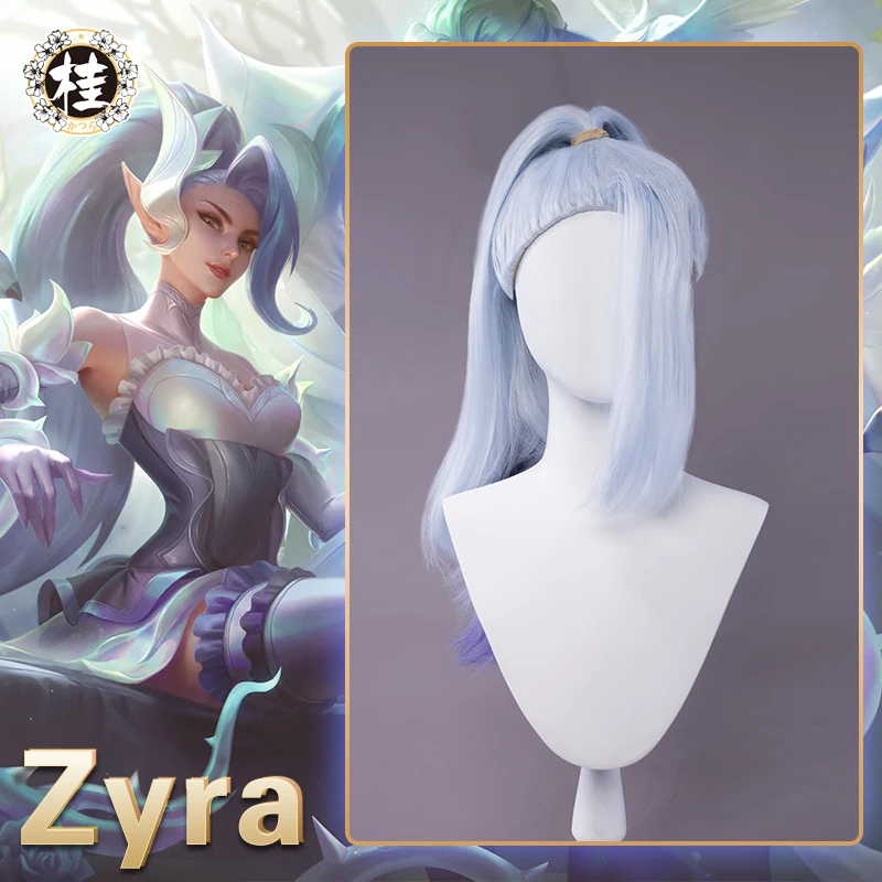 UWOWO LOL Zyra Cosplay Wig Game League of Legends Crystal Rose Zyra Cosplay Wig 65cm White blue Ponytail Hair
UWOWO LOL Zyra Cosplay Wig Game League of Legends Crystal Rose Zyra Cosplay Wig 65cm White blue Ponytail Hair