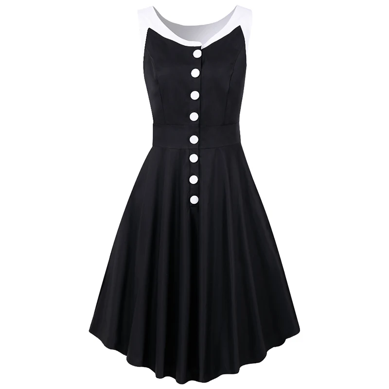 Elegant Ladies Party Black Dress Button Pleated Vestidos Mujer 2020 Women Dress Fashion Sexy A-line Plus Size Empire Tank Dress
Elegant Ladies Party Black Dress Button Pleated Vestidos Mujer 2020 Women Dress Fashion Sexy A-line Plus Size Empire Tank Dress