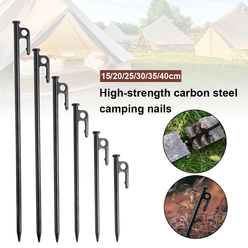 4Pcs Tent Stakes Heavy Duty Steel Tarp Pegs Durable Unbreakable Power Stakes Black Length 15/20/25/30/35/40 Cm For Camping
4Pcs Tent Stakes Heavy Duty Steel Tarp Pegs Durable Unbreakable Power Stakes Black Length 15/20/25/30/35/40 Cm For Camping