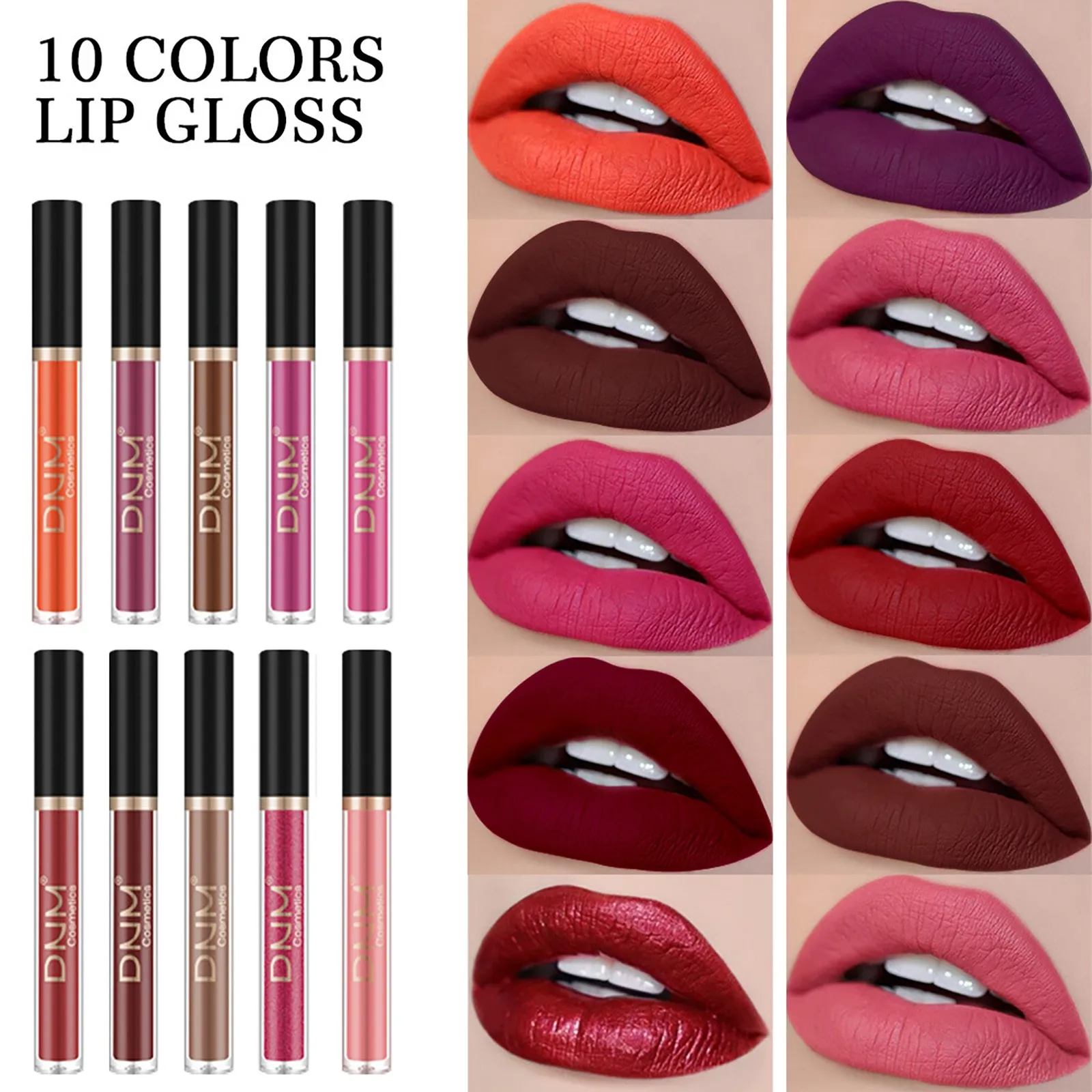 HAICAR Lipstick 10PCS liquid lipstick Matte lipstick for lips Hard Box waterproof Matte Metallic Lipstick Glossy Lip-gloss tint 
HAICAR Lipstick 10PCS liquid lipstick Matte lipstick for lips Hard Box waterproof Matte Metallic Lipstick Glossy Lip-gloss tint