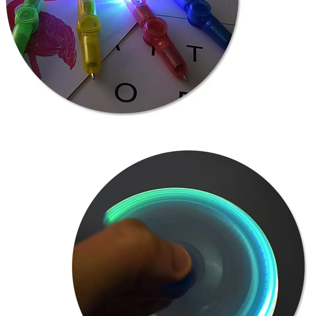 Multifunction LED Flash Pen Fingertips Spinner Relieve Stress Toys Hand Spinner Pen Office Stationery
Multifunction LED Flash Pen Fingertips Spinner Relieve Stress Toys Hand Spinner Pen Office Stationery