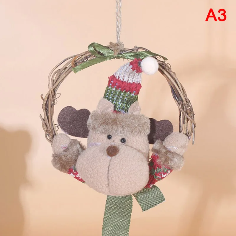 Christmas Decoration Rattan Circle Pendant Rattan Wreath Decorative Pendant Creative Figurine Gift Xmas Gifts New Year 2021 
Christmas Decoration Rattan Circle Pendant Rattan Wreath Decorative Pendant Creative Figurine Gift Xmas Gifts New Year 2021
