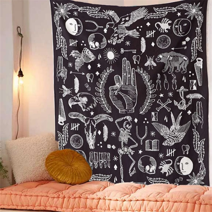 Mandala Fabric Hanging Tapestry Halloween OK Eagle Bear Black Hippie Boho Decor Moon Skull Tarot Psychedelic Tapestry Wall Cloth
Mandala Fabric Hanging Tapestry Halloween OK Eagle Bear Black Hippie Boho Decor Moon Skull Tarot Psychedelic Tapestry Wall Cloth