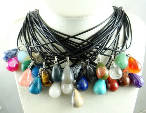 Natural stone Quartz crystal Turquoises tiger eye lapis Water droplets Pendant for diy lJewelry making necklace Accessories A1
Natural stone Quartz crystal Turquoises tiger eye lapis Water droplets Pendant for diy lJewelry making necklace Accessories A1