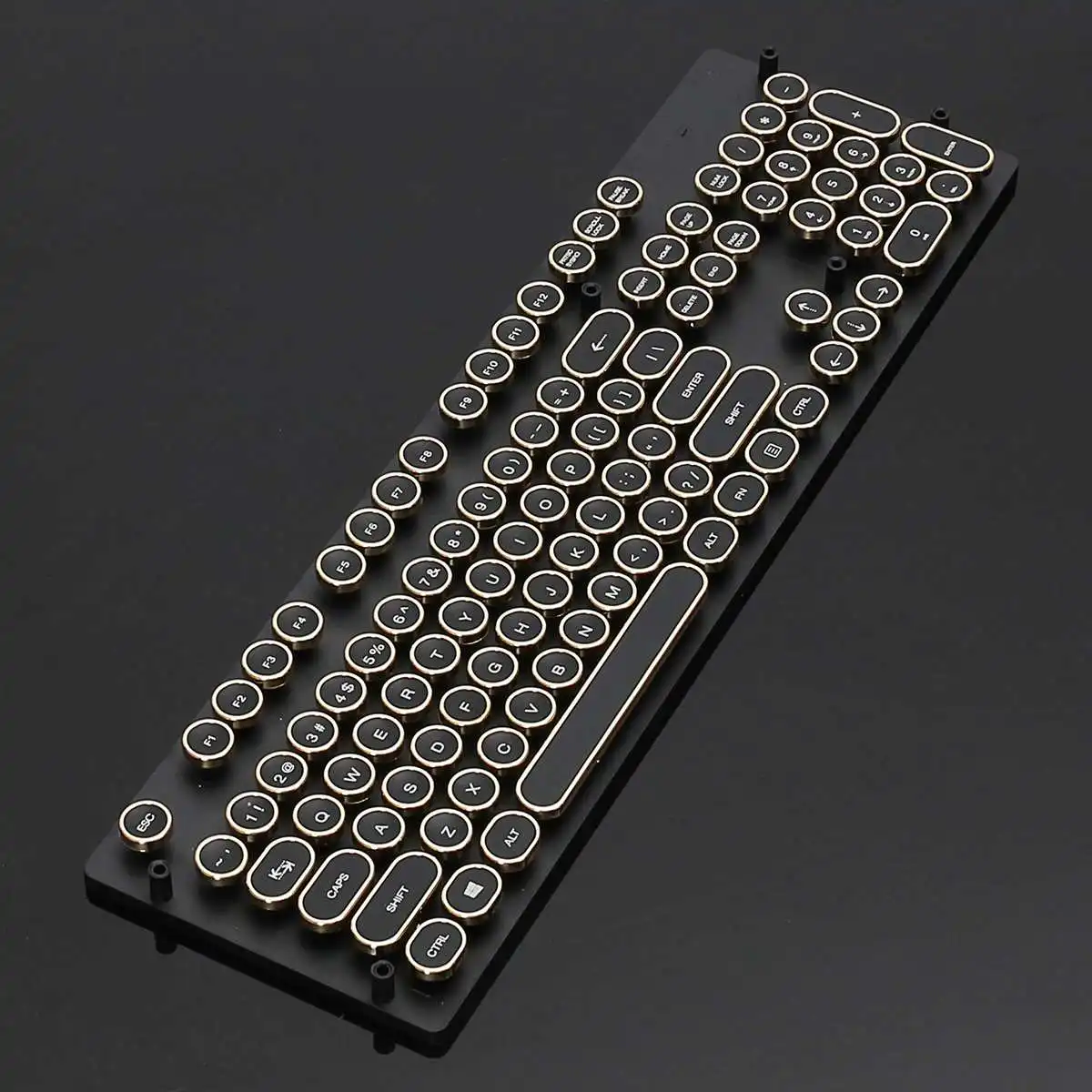 87/104 Keycap Backlight Gaming Keyboard Retro Round/Square Keycap USB Wired Glowing Metal Panel Laptop Computer Keyboard 
87/104 Keycap Backlight Gaming Keyboard Retro Round/Square Keycap USB Wired Glowing Metal Panel Laptop Computer Keyboard