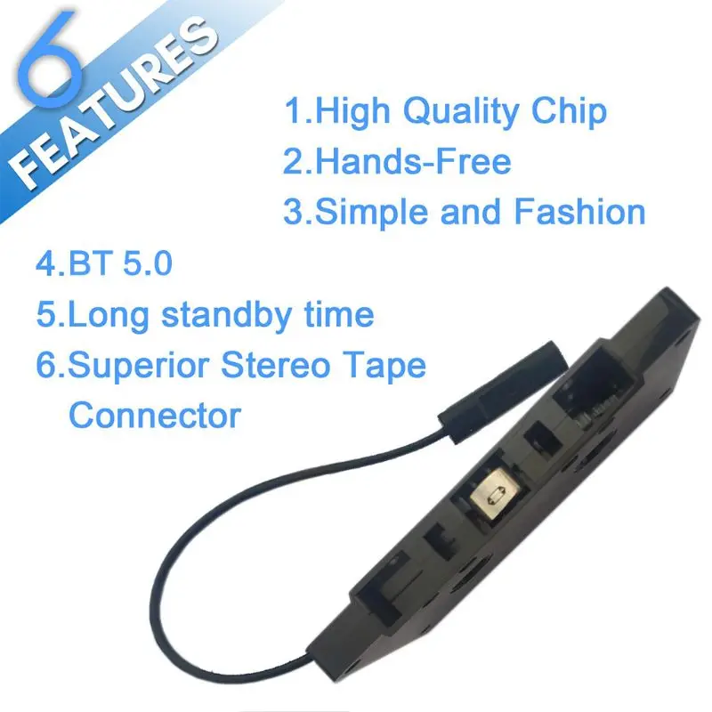 USB зарядка Bluetooth 5 0 музыкальный автомобильный аудиоприемник кассетный плеер