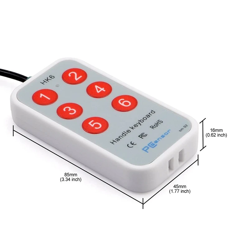 PCsensor USB Handheld Keyboard, Lightweight, Portable and Durable Handheld Keyboard Compatible with Windows, Linux, Mac
PCsensor USB Handheld Keyboard, Lightweight, Portable and Durable Handheld Keyboard Compatible with Windows, Linux, Mac