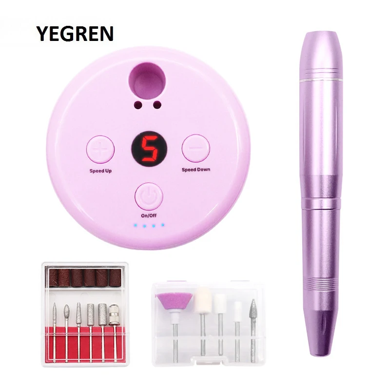 Portable MINI Nail Polisher 12V Electric Drill Pen Manicure Grinder Replaceable Grinding Head for Polishing Exfoliant Pink Gold
Portable MINI Nail Polisher 12V Electric Drill Pen Manicure Grinder Replaceable Grinding Head for Polishing Exfoliant Pink Gold