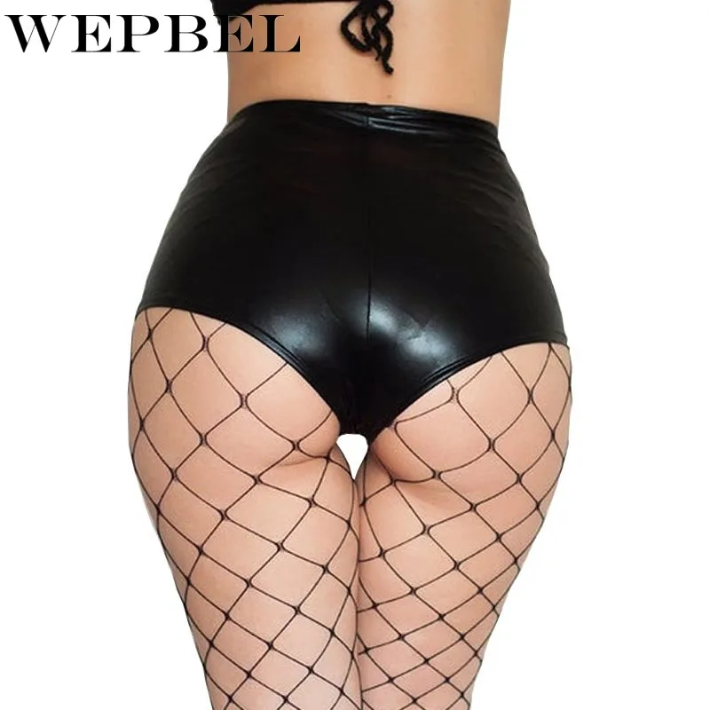 WEPBEL Ladies Fashion High Waist Stretch Short Briefs Leggings Charming Women Vogue Black PU Faux Leather Shorts
WEPBEL Ladies Fashion High Waist Stretch Short Briefs Leggings Charming Women Vogue Black PU Faux Leather Shorts