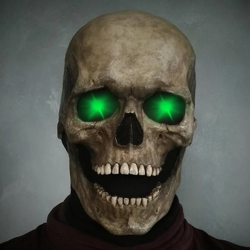 Светящаяся полноразмерная страшная маска, украшение для Хэллоуина, страшная маска для косплея, украшение для вечеринки, шлем
Светящаяся полноразмерная страшная маска, украшение для Хэллоуина, страшная маска для косплея, украшение для вечеринки, шлем