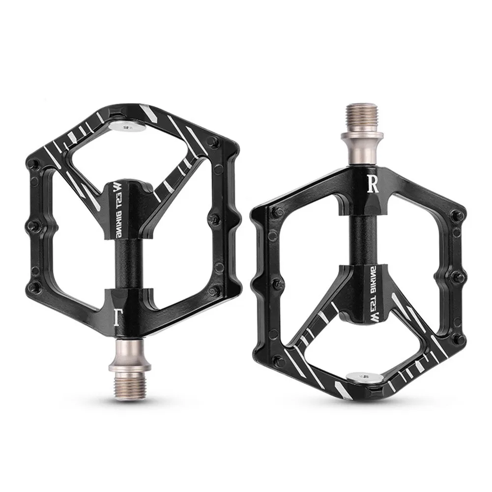 1 Pair Pedals Aluminum Bicycle Black Durable Folding Bike High Quality