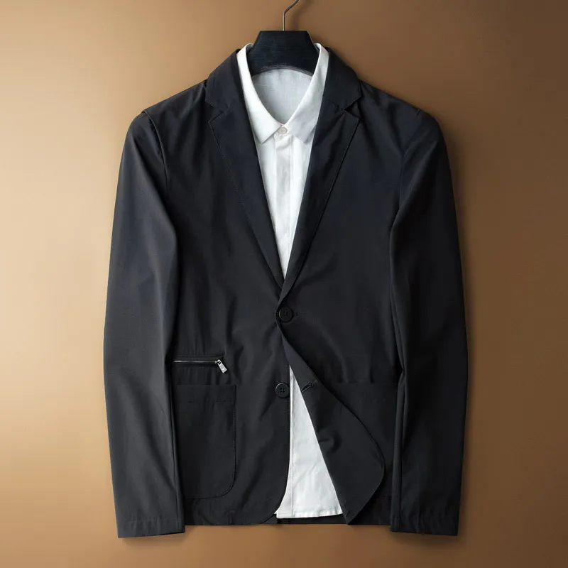 Suit Jacket For Men High Quality Autumn Full Sleeve Koreal Style Black Blazers for Man Size M-4XL
Suit Jacket For Men High Quality Autumn Full Sleeve Koreal Style Black Blazers for Man Size M-4XL