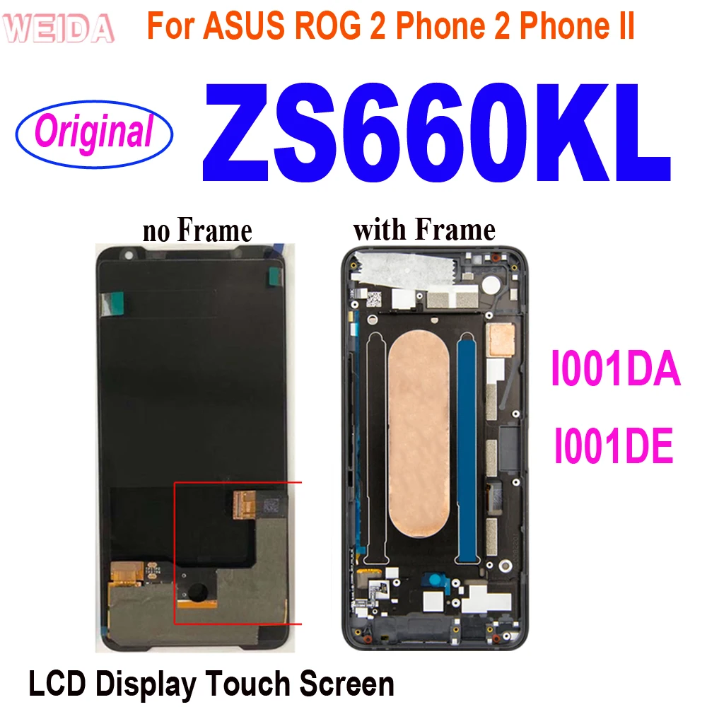 6,59 "оригинальный ZS660KL Замена ЖК-дисплея для ASUS ROG Phone 2 Phone2 phoneii ZS660KL ЖК-дисплей кодирующий преобразователь сенсорного экрана в сборе
6,59 "оригинальный ZS660KL Замена ЖК-дисплея для ASUS ROG Phone 2 Phone2 phoneii ZS660KL ЖК-дисплей кодирующий преобразователь сенсорного экрана в сборе