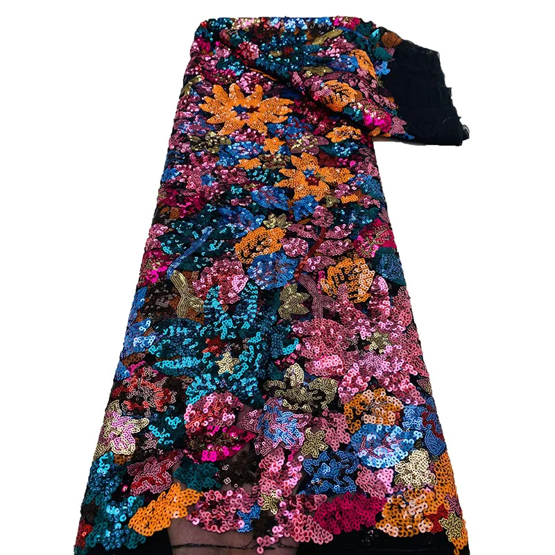 New mesh embroidery fabric multicolor sequin sequin embroidery fabric European and American fashion wedding dress lace fabric
New mesh embroidery fabric multicolor sequin sequin embroidery fabric European and American fashion wedding dress lace fabric