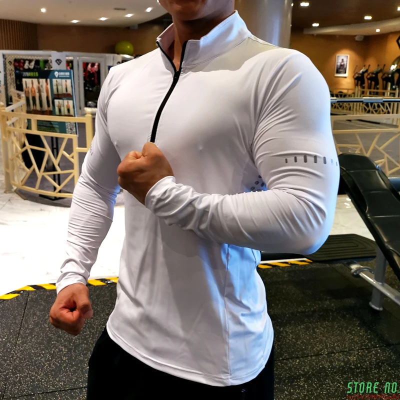 Running Shirt Men T-shirt Long Sleeve Compression Shirts Gym T-shirt Fitness Sport Cycling Zipper Shirt Men Rashgard
Running Shirt Men T-shirt Long Sleeve Compression Shirts Gym T-shirt Fitness Sport Cycling Zipper Shirt Men Rashgard